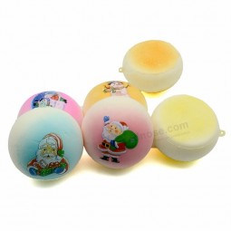 Squishy navidad juguetes pan etiqueta personalizada bollo squishies