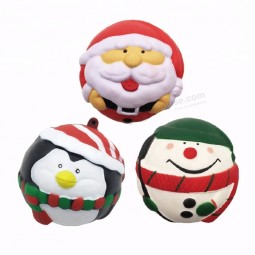 Santa Claus Snowman Christmas Ball Squishies Gifts For Kids