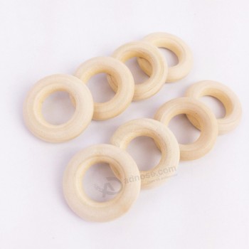 Handmade Maple Wood Small Wooden Toss Rings for Baby Teeth Rattle Toys