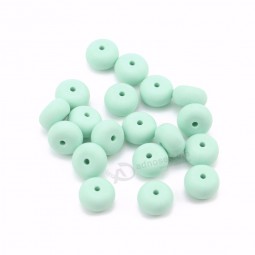 14mm Soft Silicone Beads Pumpkin Loose Silicone Teether Beads