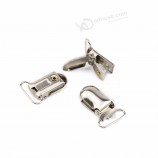 Stainless Steel Silver Suspender Clip Baby Metal Pacifier Clip