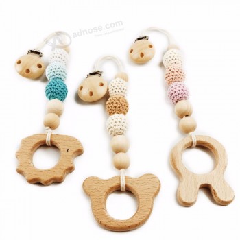 Personalise Silicone Charms Pacifier Chain Newborn Baby Gift Set
