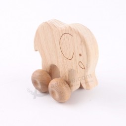 Ruota di legno educativo ambientale legno che tira i giocattoli dei bambini