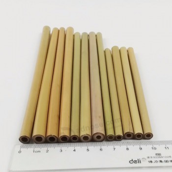 Canudos de palha de alta qualidade canudos de bambu com logotipo personalizado