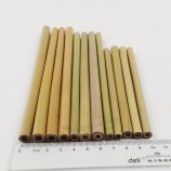 Pailles de grande qualité pailles en bambou avec logo personnalisé