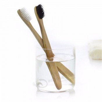 生态-Amigable cepillo de dientes de bambú personalizado personalizado con etiqueta privada