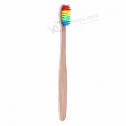 dental oral care rainbow bamboo charcoal toothbrush manufacturer