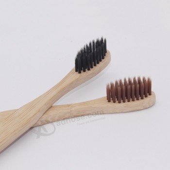 Bamboe houtskool-tandenborstel met voldoende middeldicht haar