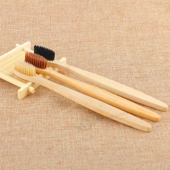100% Bamboo Toothbrush Wood toothbrush Novelty Bamboo soft-Fibra di bambù di capitello a setola
