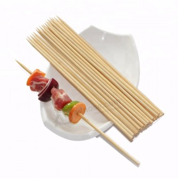 Espeto de comida de bambu partido decorativo descartável de alta qualidade