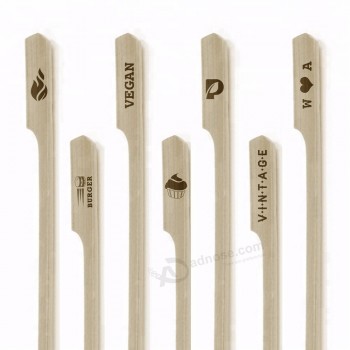 Decorative Party Fruit BBQ  customization bamboo skewers with logo