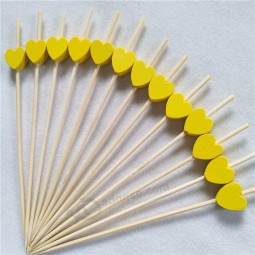 Disposable Decorative color bamboo guitar  fruit cocktail picks