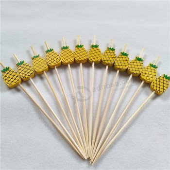 Decorative  color bamboo cocktail sticks for bar
