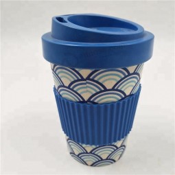 eco-friendly bamboo fiber spill proof coffee cup