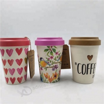 factory wholesale coffee cup bamboo fiber