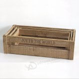 Wood Nesting Boxes Storage Crates wooden milk crates