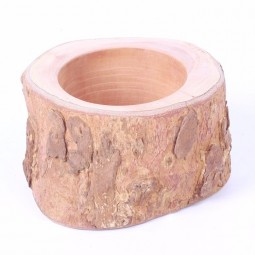Wholesale Country Style Wooden Tea Light Candle Tin