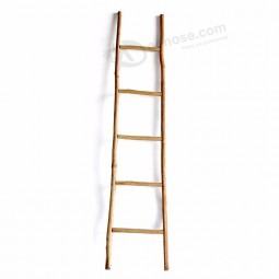 Rustieke houten decoratieve opvouwbare houten ladder