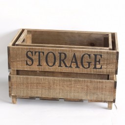 Decorative Organizing Storage Utility Baskets wooden