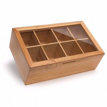 бамбук чайная коробка хранения организатор хранения держатели