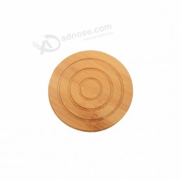 Tea Wood Holder Absorbent Round Bamboo Coaster