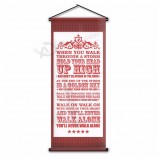 You'll Never Walk Alone Song Quotes Scroll Banner Indoor Bedroom Decor Hanging Wall Flag for LFC Soccer Fan Gift