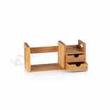 Milieuvriendelijke houten bamboe bureau organizer