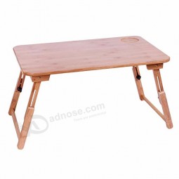 Bandeja de escritorio de regazo portátil de cama de bambú
