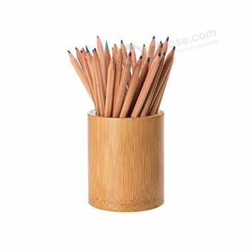 Desk pencil cup bamboe pennenhouder