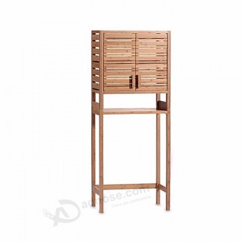 Bamboo Space Saver With 2 Doors Bathroom Cabinet Furniture