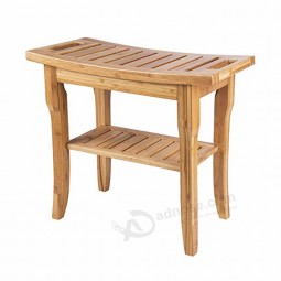 Shower Seat Stool Bamboo Wooden Shower Bench