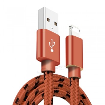 nylon braided fast charging USB charging cable for iPhone and Android with patent