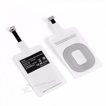 universal Qi standard wireless charger receiver for iphone Android micro usb Type A Type B Type C receivers