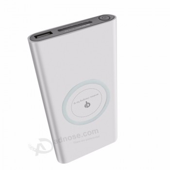 2019 Qi power bank wireless 10000mah Portable Wireless Power Bank Powerbank Quick Charger for Phone