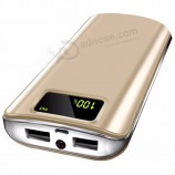 External lithium Battery mobile charger power banks Portable with led light