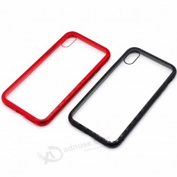 Luxury Tempered Glass Full Cover Case Glass Phone Shell Metal Magnetic Phone Case Magnetic Case Cover