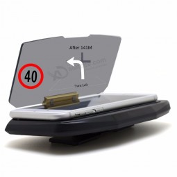 Wireless Head UP Display Car Mount Holder Car HUD Phone GPS Speedometer