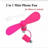 2 in1 Mini USB hand Fan for Summer mobile phone fan