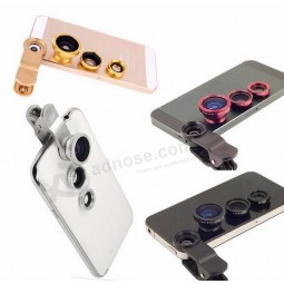 Eye Lenses Color Contact Lens 3 in 1 Lens 0.67x Wide Angle+Macro+Fish Eye for Phone