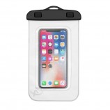 Caixa de telefone celular impermeável transparente para natação sacos secos
