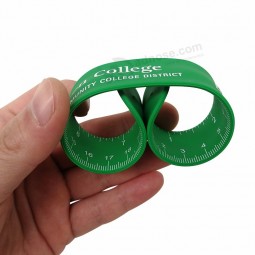 Bracelet de slap de silicone bracelet de règle de bande de pression de silicium