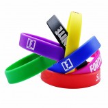 Fashion custom logo sport festival event silicone wristband