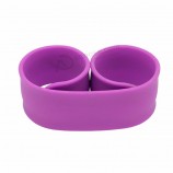 Custom logo rubber snap bracelet silicone slap wristband for kids