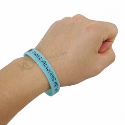 print logo wrist band fashion promotion silicone bangle bracelet