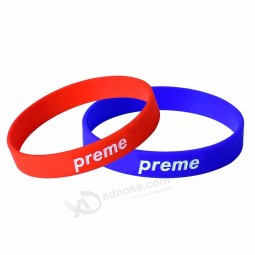 laser cut out shape full color print silicone wristband