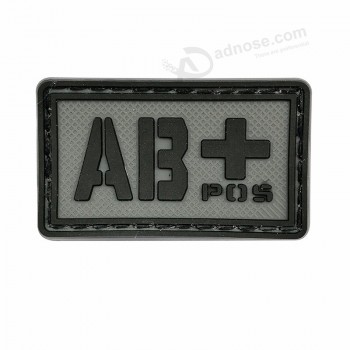 3D soft plastic pvc embossed silicone rubber patches