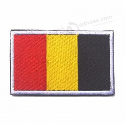 Wholesale embroidery patch drop shipping country flag embroidered 3D patches
