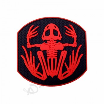 customized laser logo 3D soft plastic pvc patch for backpack