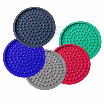 Fabriek custom groothandel rubber zachte pvc siliconen cup coaster