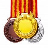 Medaglia d'argento del metallo del vincitore di sport della pressofusione della lega di zinco del metallo su ordinazione